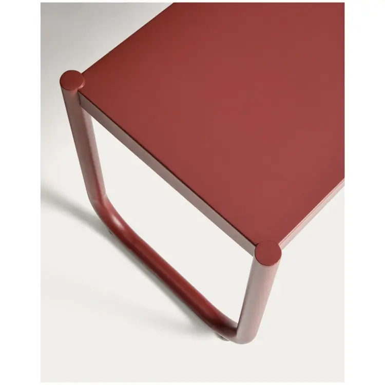 Комплект Sotil из 2 скамеек и стола из стали с гранатовой отделкой 183 x 83 cm