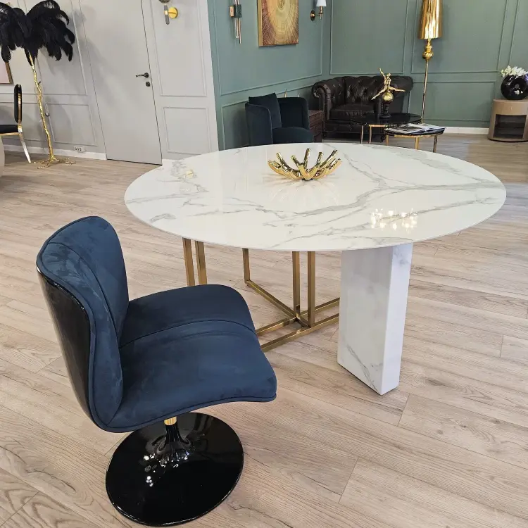 Стол Marble Cross Round
