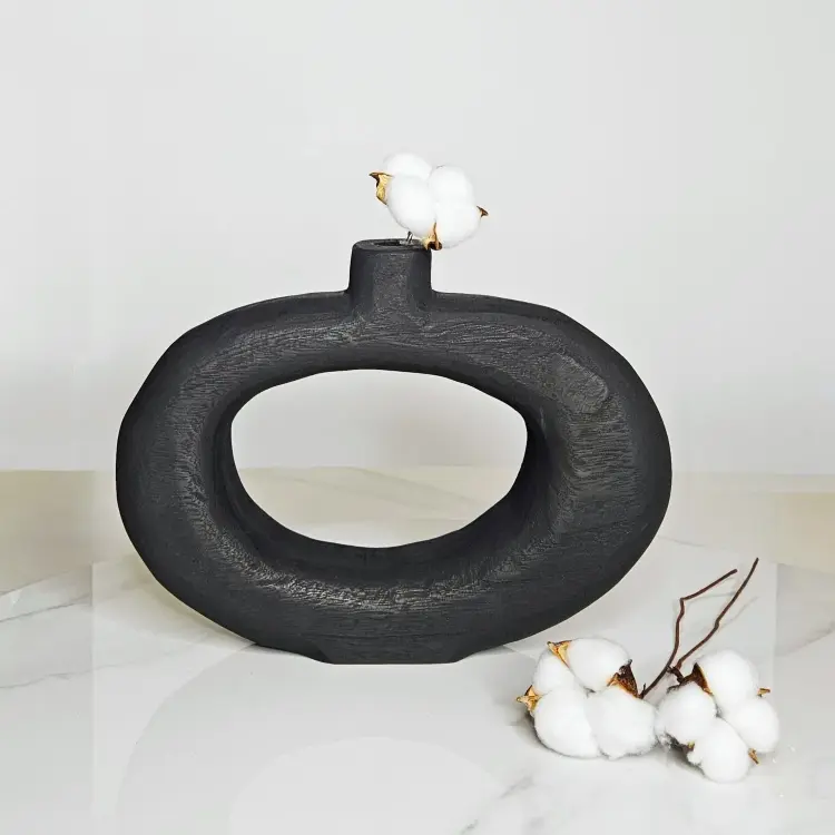 Ваза Round wooden vase