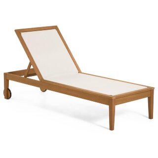 Шезлонг Caterin из эвкалипта бежевый