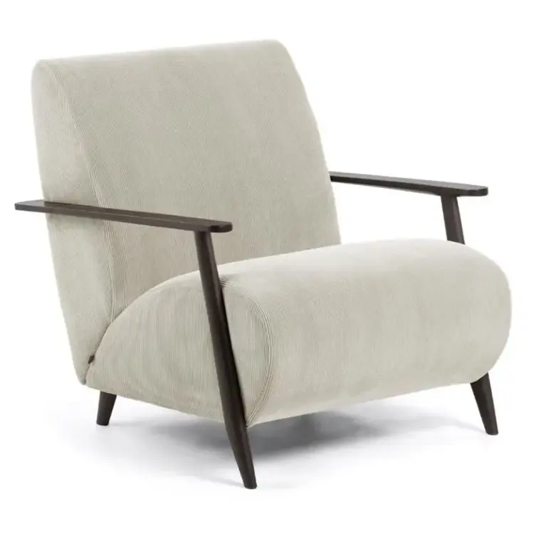 Кресло Marthan бежевое вельветовое