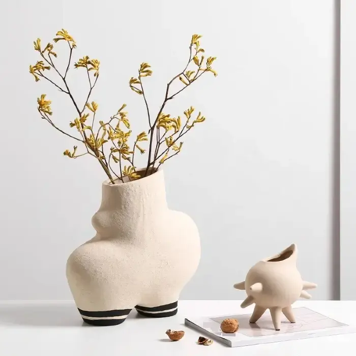 Ваза White sand ceramic vase
