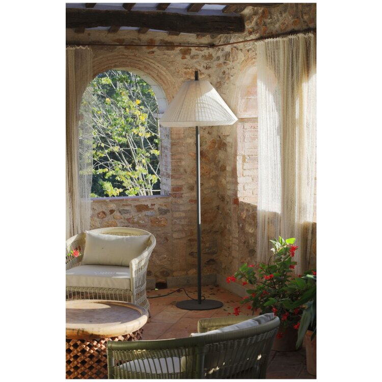 Уличный торшер Saigon серый/белый матовый 2M T70