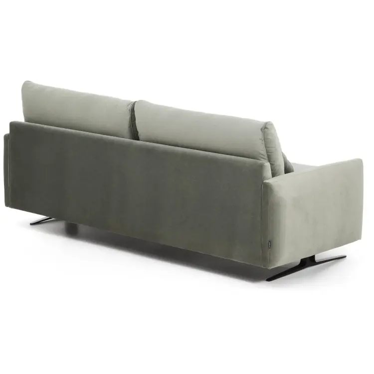 Двухместный диван Veliro из зеленого бархата, 210 см