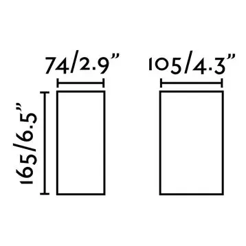 Уличное Blind бра коричневое LED 6W 3000K