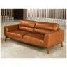 Диван из кожи KF1016-3P /6047 светло-коричневый
