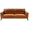 Диван из кожи KF1016-3P /6047 светло-коричневый