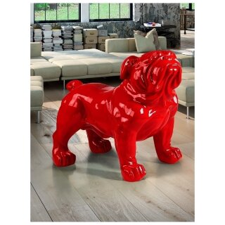 Bulldog Фигура большая красная