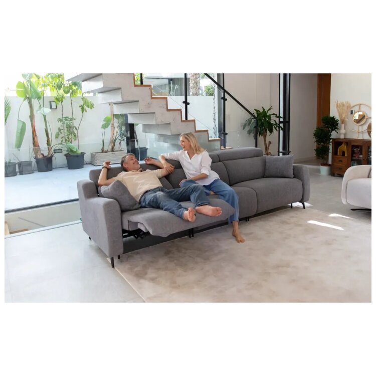 Диван Berlin 3-х местный с реклайнером BV1+3MR+BV2