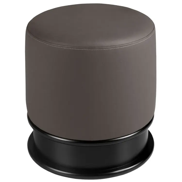 Пуф 5135/CP2308ST из темно-серой экокожи