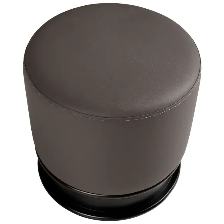 Пуф 5135/CP2308ST из темно-серой экокожи