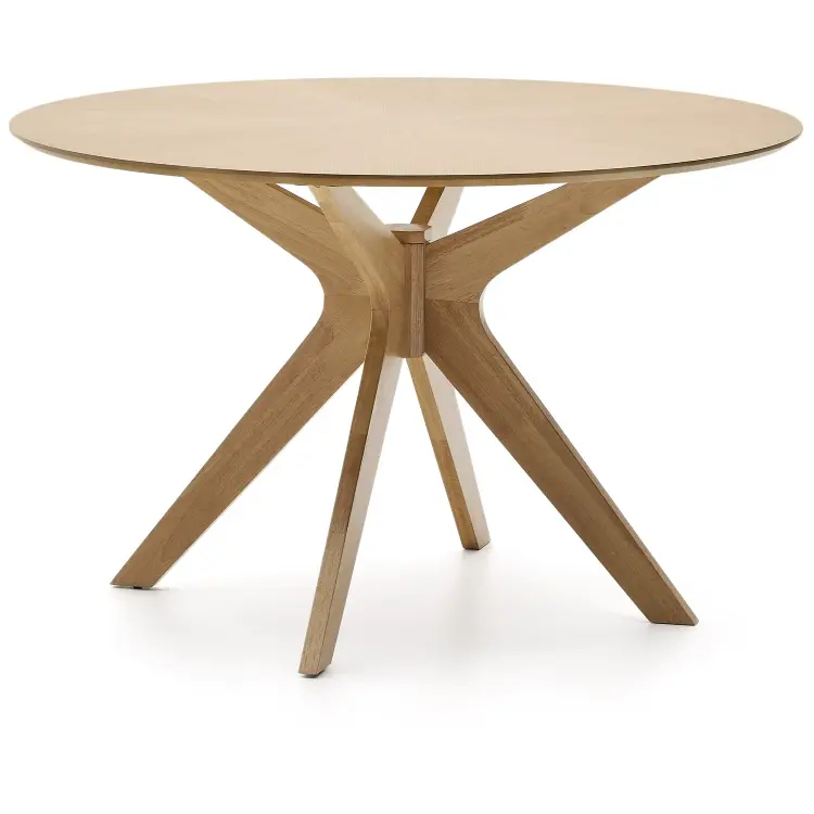 Круглый стол Naanim из дубового шпона Ø 120 см