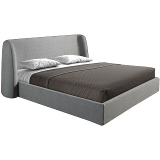 Кровать 7145 из темно-серой ткани