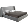 Кровать 7145 из темно-серой ткани