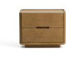 Прикроватная тумбочка Arelida из дуба со светло-коричневой отделкой, 65 x 50 см