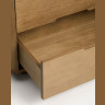 Прикроватная тумбочка Arelida из дуба со светло-коричневой отделкой, 65 x 50 см