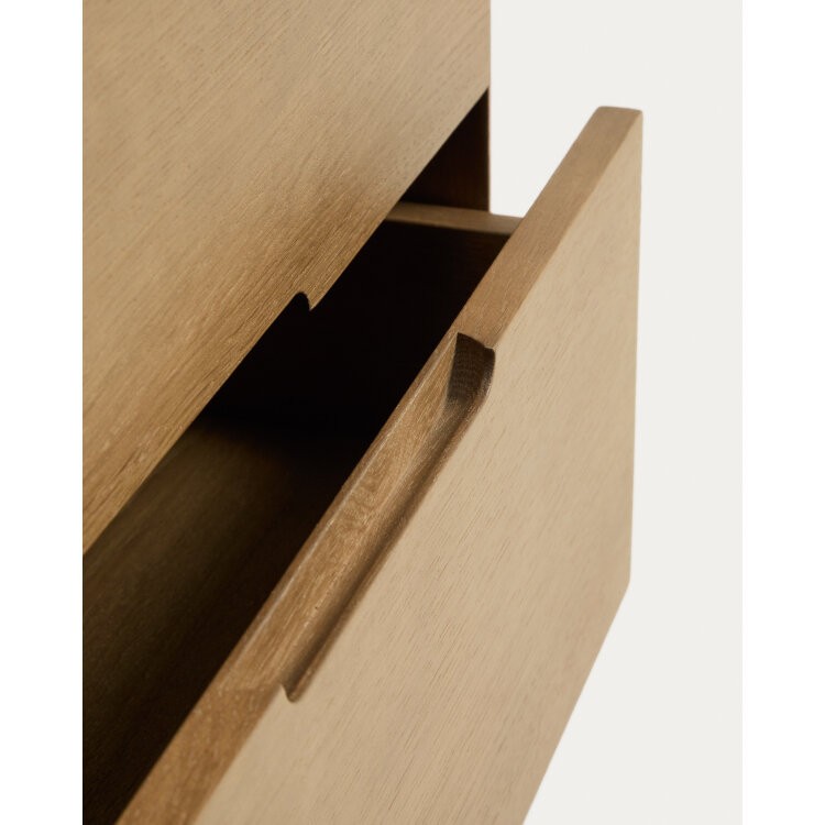 Прикроватная тумбочка Arelida из дуба со светло-коричневой отделкой, 65 x 50 см