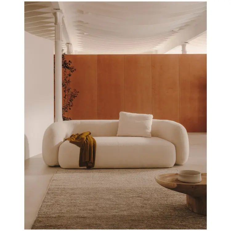 Martina 3-местный диван из необработанной ткани букле 240 см