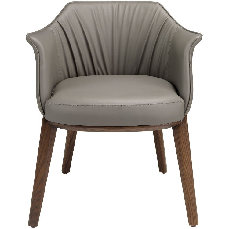 Серый стул из экокожи модель 5152