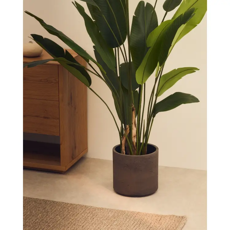 Набор Sintina из 3 цветочных горшков серого цвета Ø 23 см / Ø 27,5 см / 32 с