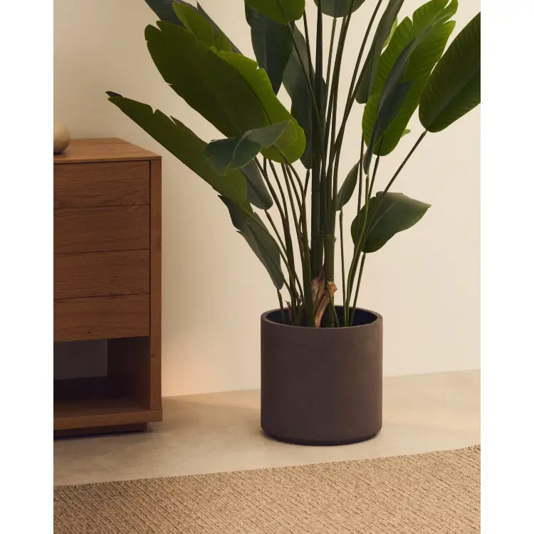 Набор Sintina из 3 цветочных горшков серого цвета Ø 23 см / Ø 27,5 см / 32 с