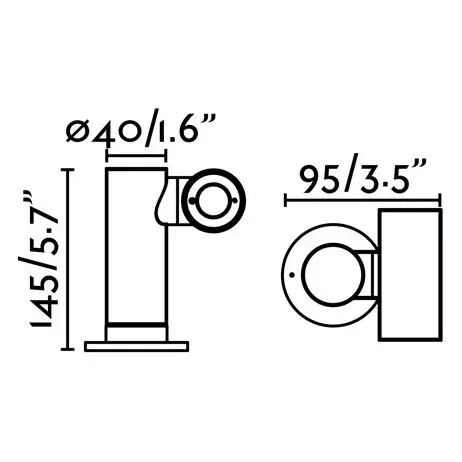 Настенный фонарь Spy-1 темно-серый