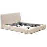 Кровать Martina со съемным бежевым чехлом из ткани букле под матрас 160 х 200 см