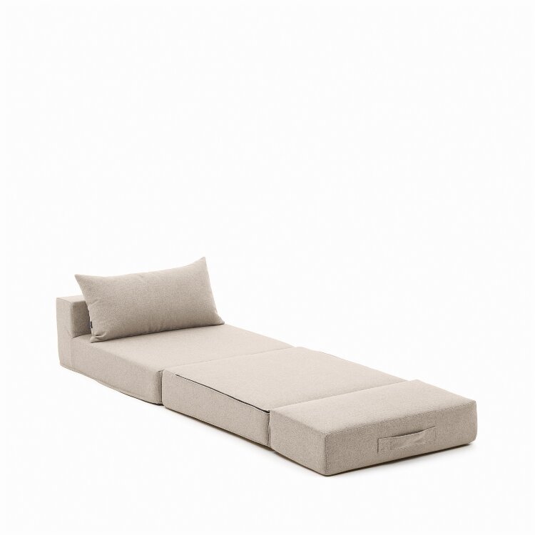 Arty бежевый трансформируемый пуф/кровать 70 x 89 (200) см