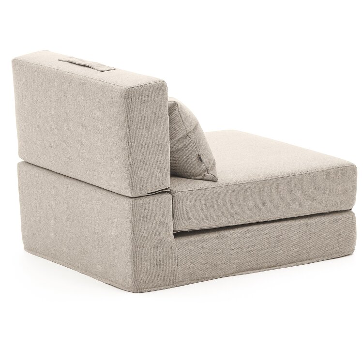 Arty бежевый трансформируемый пуф/кровать 70 x 89 (200) см