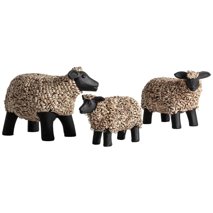 Набор из 3-х фигур животных Reva в деревенском стиле