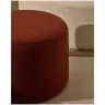 Kaeli Пуф для ног со съемным чехлом из терракотового букле Ø 60