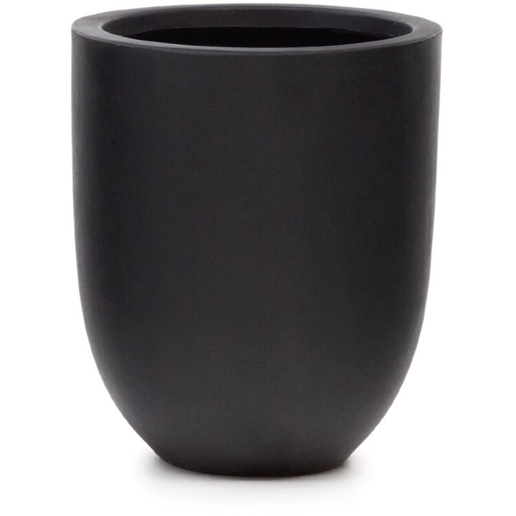 Aiguablava Кашпо из черного цемента Ø 39 см