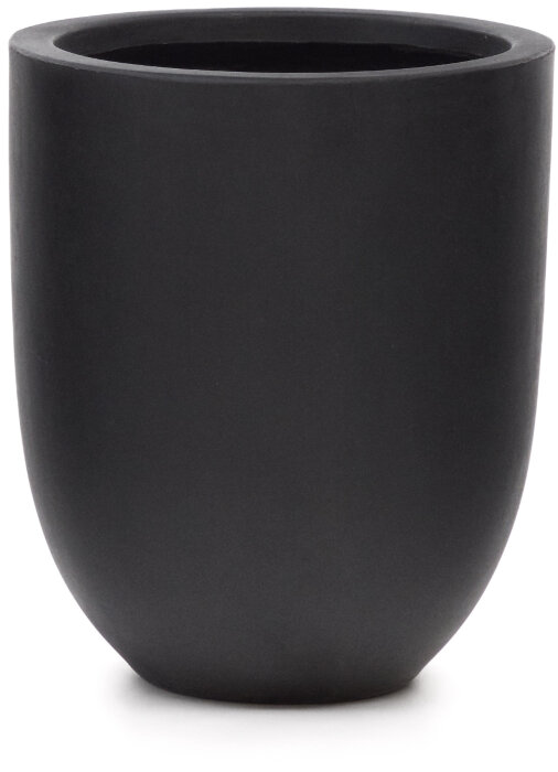 Aiguablava Кашпо из черного цемента Ø 39 см
