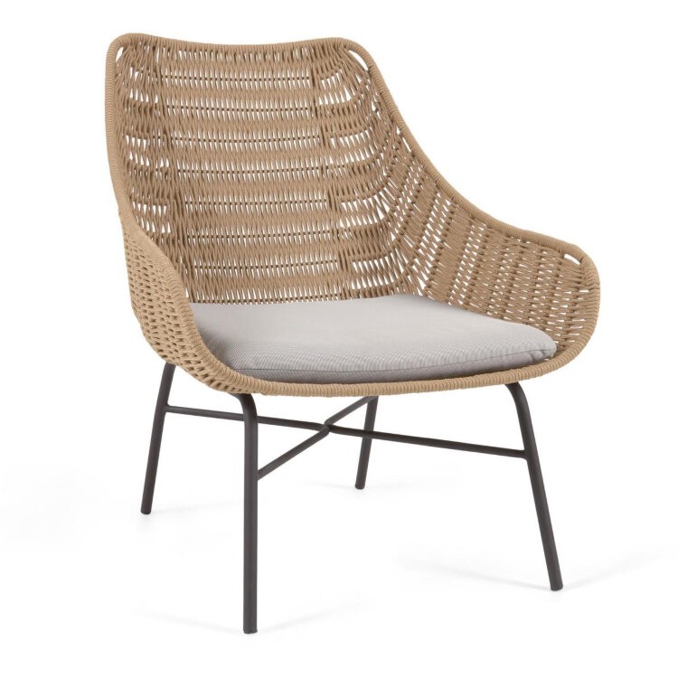 Веревочное кресло Abeli бежевого цвета