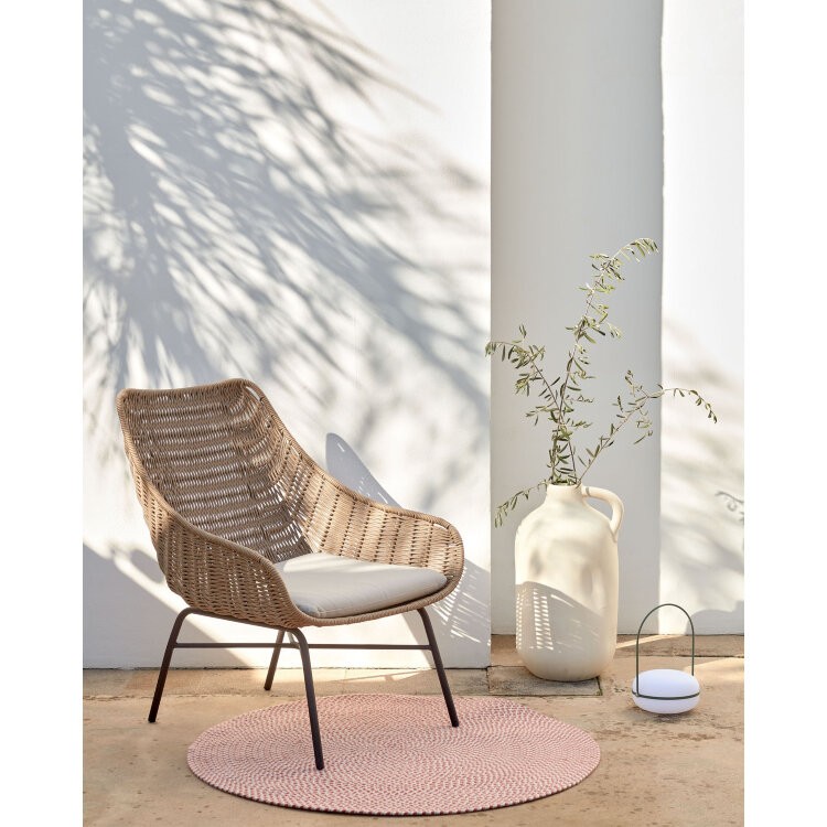 Веревочное кресло Abeli бежевого цвета