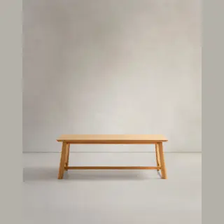 Стол Idun из шпона и массива дуба с натуральной отделкой 200x100см