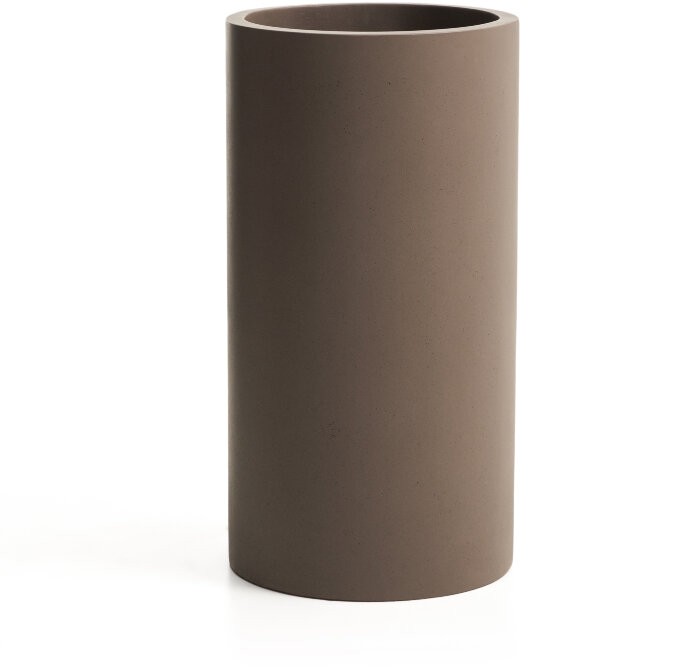 Кашпо Aiguablava из коричневого цемента, диаметр 42 см