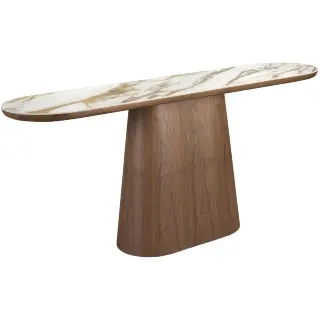 Консоль 3284 из керамики в мраморной отделке и ореха