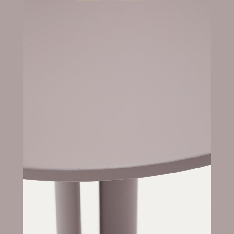 Уличный стол Sedalis из стали со столешницей из серо-коричневого алюминия Ø80 см