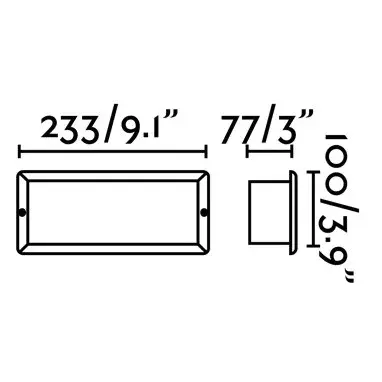 Встраиваемый светильник уличный Stripe 2L
