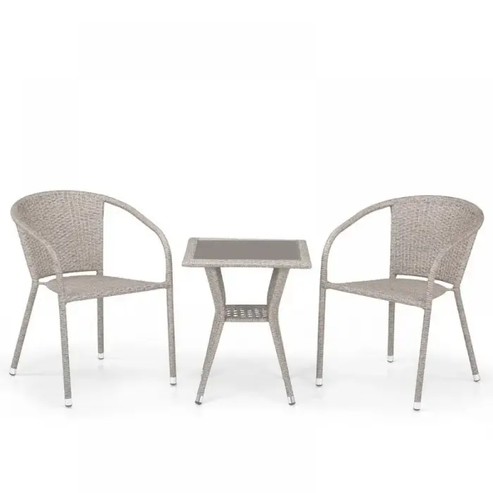 Комплект плетеной мебели T25C/Y137C-W85 Latte (2+1)