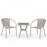 Комплект плетеной мебели T25C/Y137C-W85 Latte (2+1)