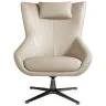 Поворотное кресло 5090/A1001-M5652 с кожаной обивкой