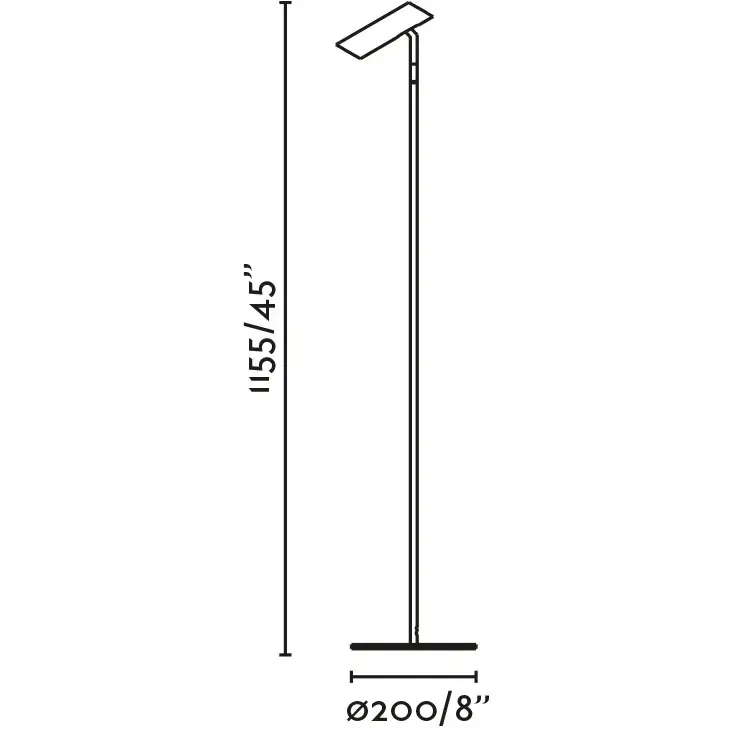 Торшер LEO White LED 3.5W 2700K
