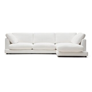 Gala 4-местный диван с правым шезлонгом белый 300 см