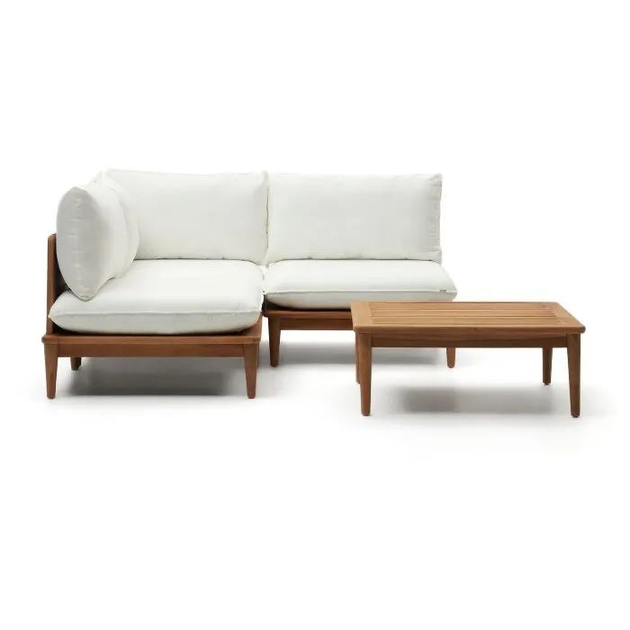 Portitxol набор из модульного дивана и столика из массива тикового дерева