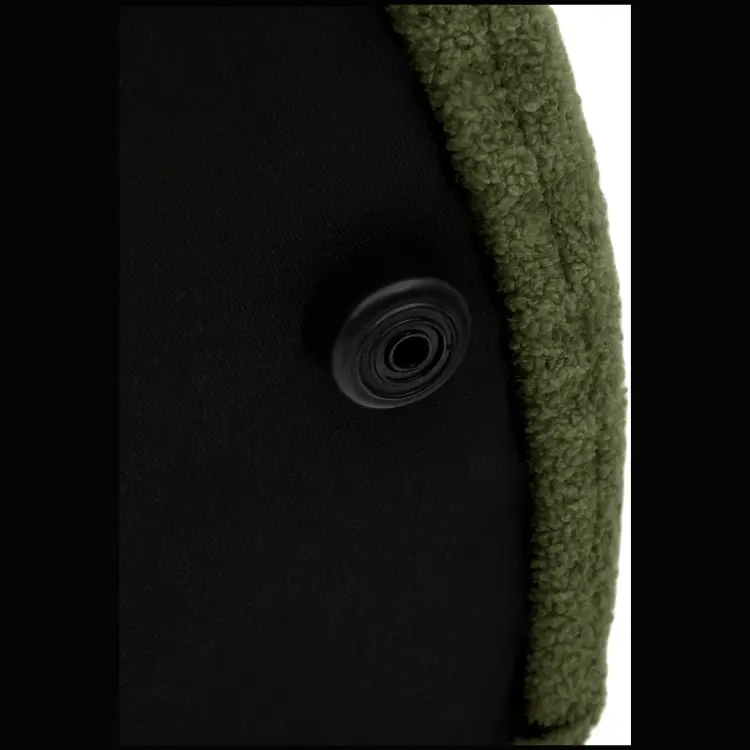 Пуф Kaeli со съемным чехлом из зеленого букле Ø 60 см