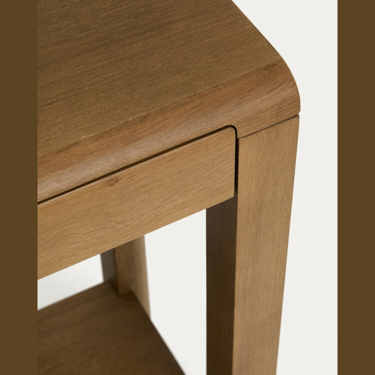 Консоль Arelida из дуба со светло-коричневой отделкой, 112 x 80 см