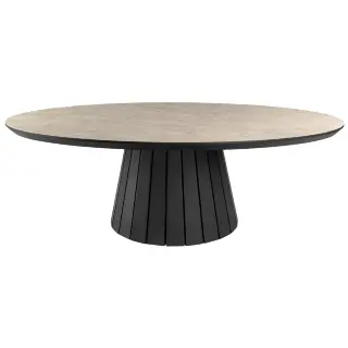 Koria Приставной столик цвет каменный/черный