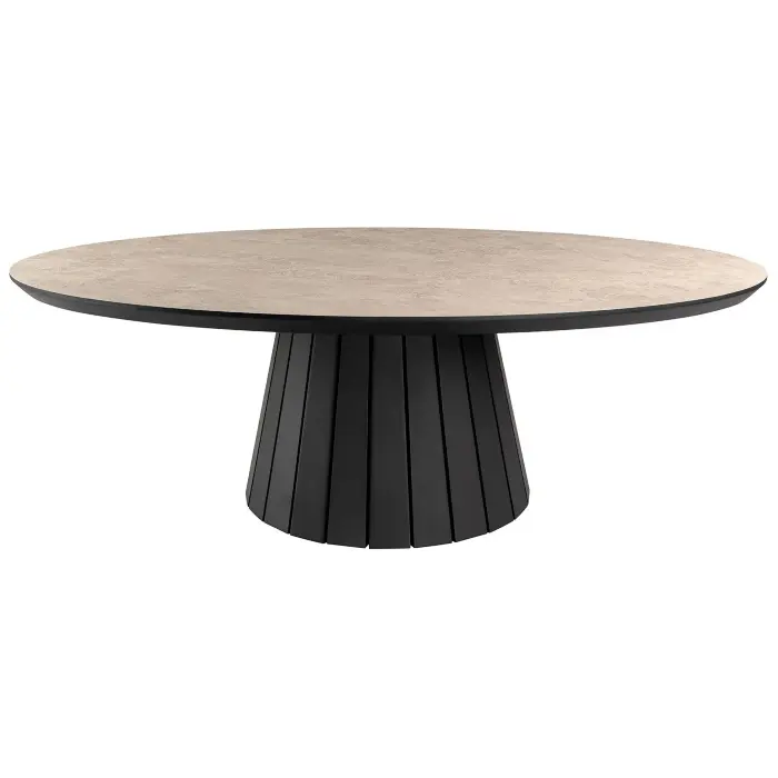 Koria Приставной столик цвет каменный/черный